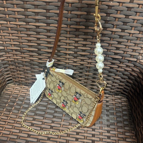 Disney X Coach Nolita 19 In Signature Jacquard With Mickey Mouse Print cn507 - Picture 4 of 9